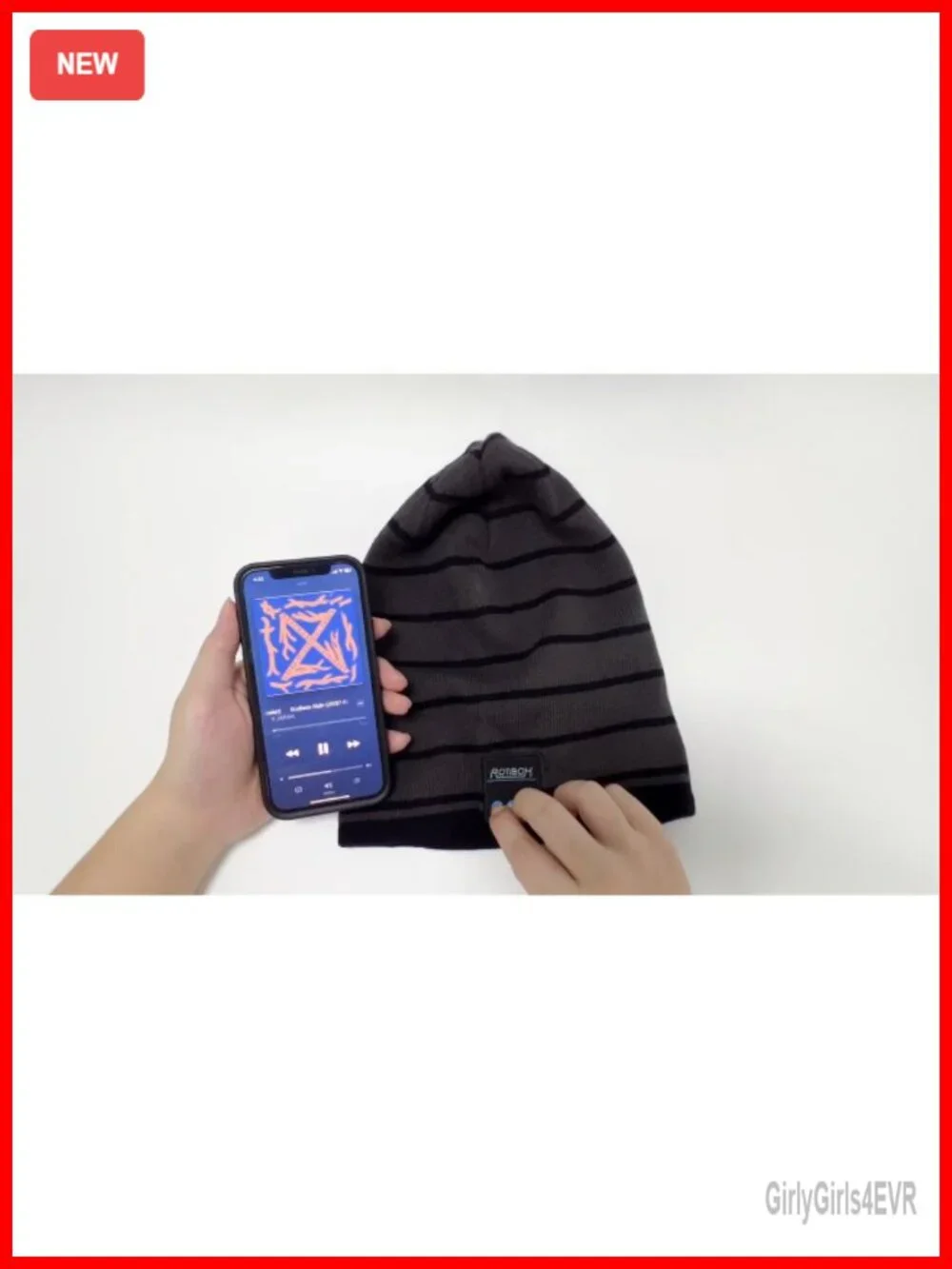 Bluetooth Beanie Hat with Stereo Speakers - Wireless Headphone for Sports